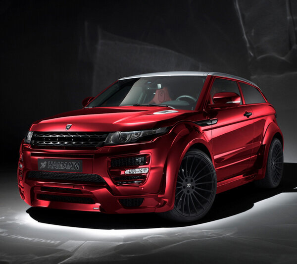 #range rover #evogue #red #modified