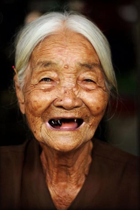 Old Woman smiling