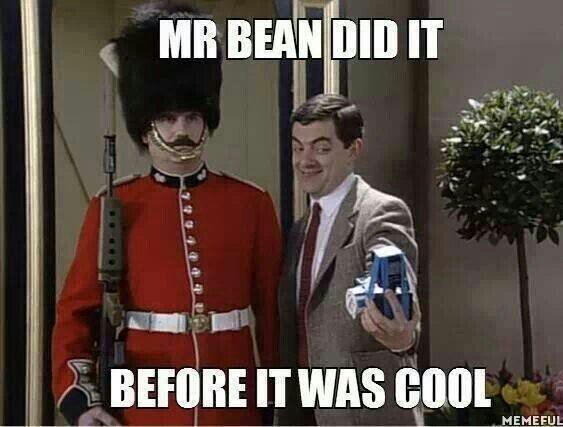 Mr Bean did the #Selfie ages before ! 
