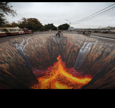 3 dimensions street art