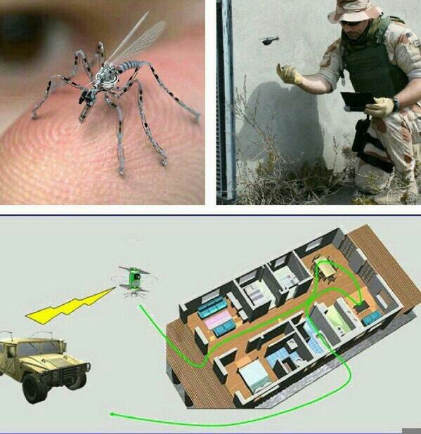  ‏صورة إختراع سيغير طبيعة العمليات العسكرية Nano Air Vehicles مركبات نانو تصعب رؤيتها و يتم توجيهها عن بعد 