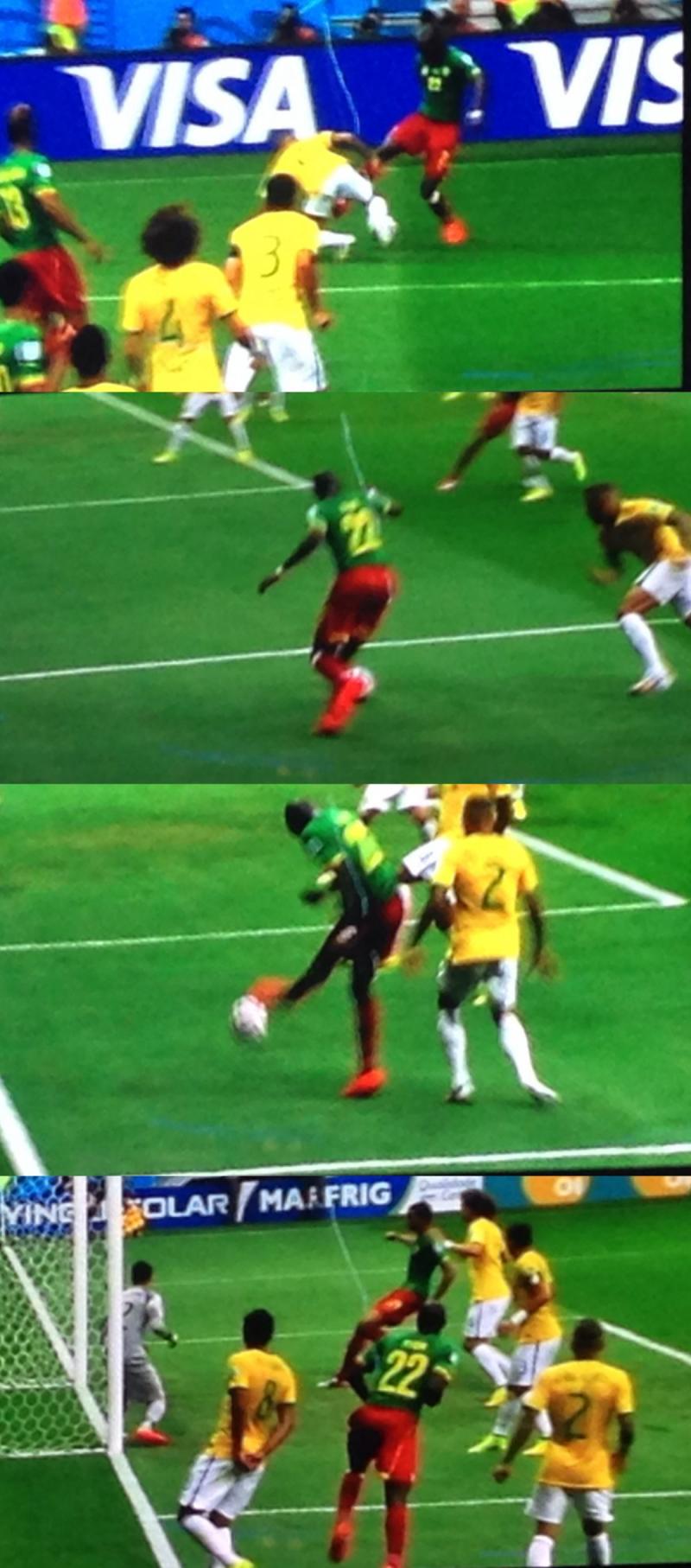 الهدف الأول للكاميرون في البرازيل #كأس_العالم