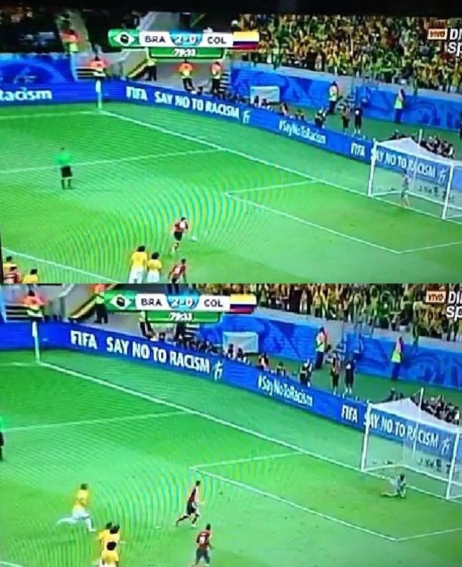 الهدف الأول لكولومبيا في البرازيل من ضربة جزاء عن طريق جيمس رودريجز #كأس_العالم