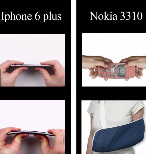 Nokia 3310 Vs. #IPhone6Plus 
