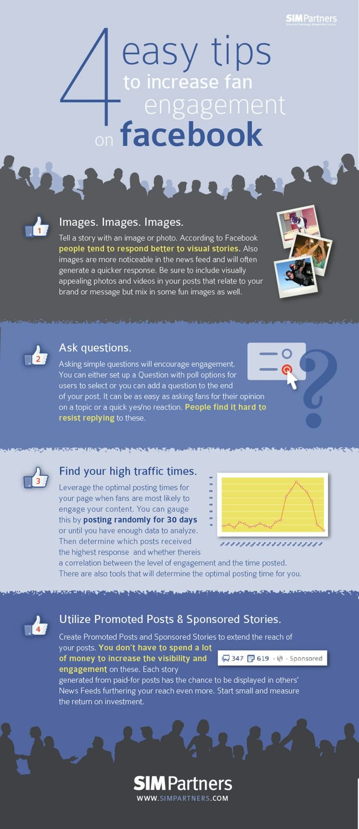 4 easy steps to increase fan engagement on Facebook #infographic