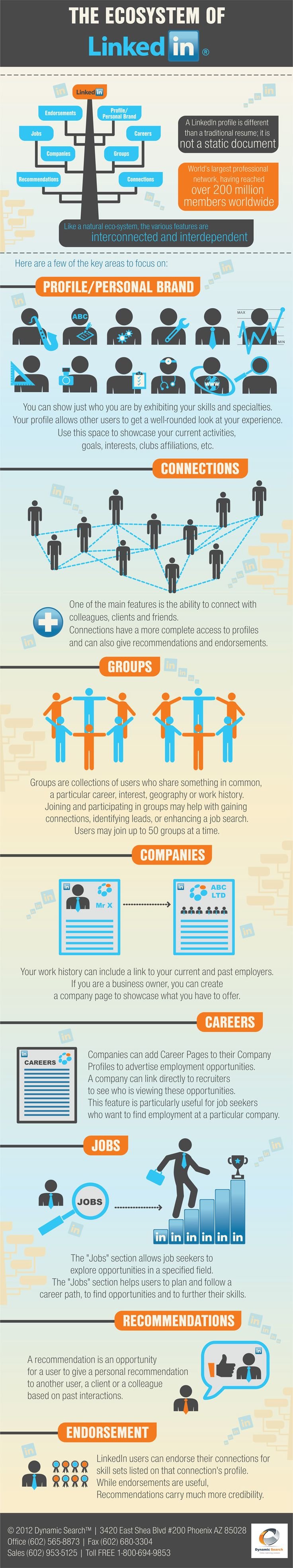 The ecosystem of Linkedin #infographic