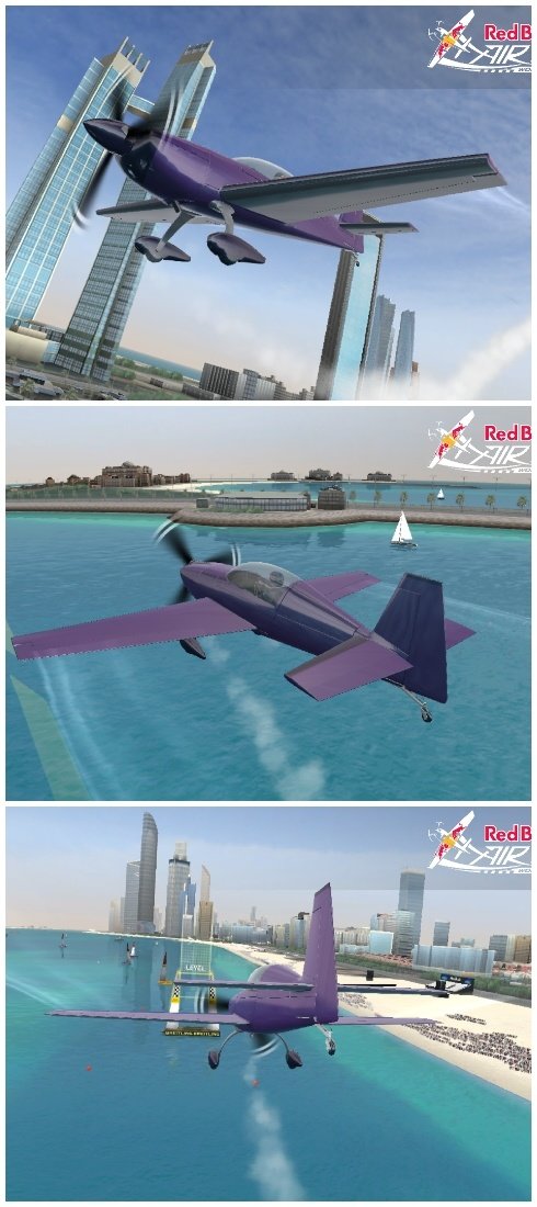 Redbull Air Race Game has real 3D rendered Images of #Abudhabi 