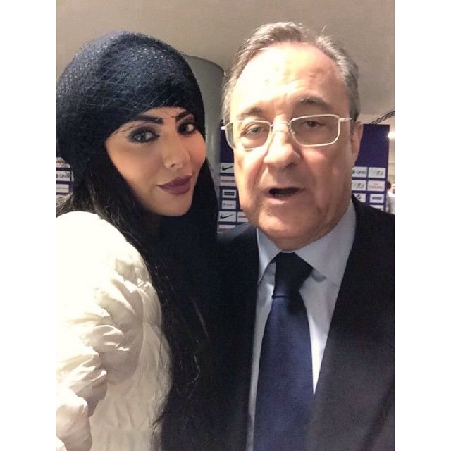 العراقية مريم حسين تستعد للكلاسيكو مع رئيس #ريال مدريد #هلامدريد