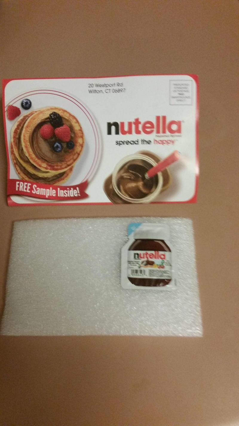 Free Nutella Sample by Mail #Marketing