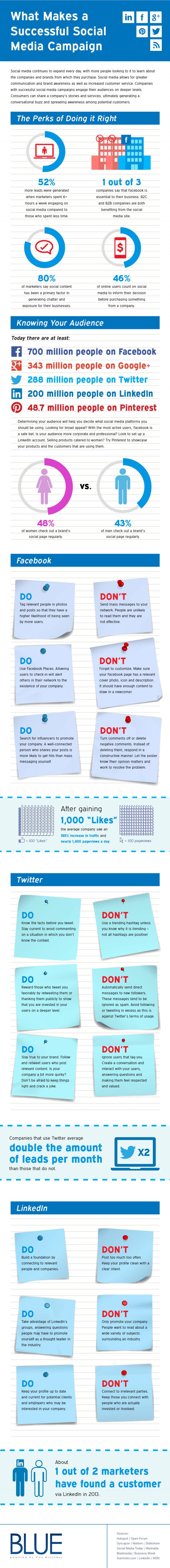 What Makes A Successful Social Media Campaign? #Infographic
