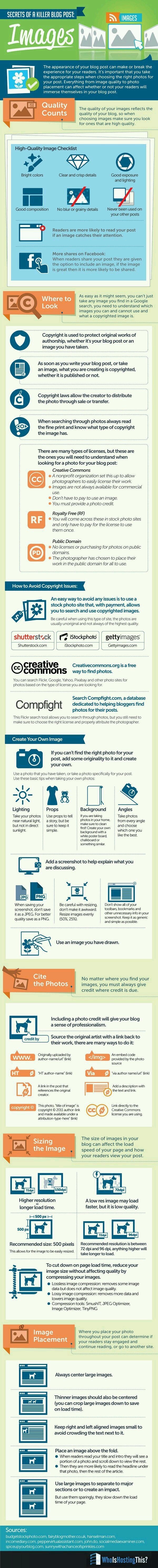 Secrets of a killer blog post: Images #infographic