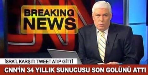استغنت قناة CNN الأمريكية مؤخرا عن أحد أهم مذيعيها بعدما خدم فيها 34 سنة ﻷنه نشر تغريدة على تويتر أغضبت \"إسرائيل\"!