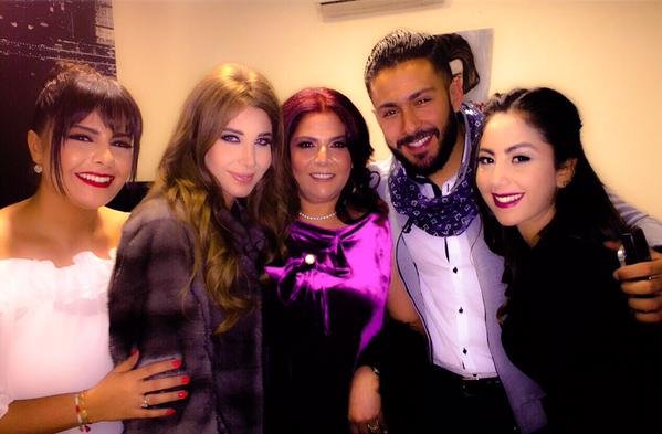 الفنانة #صباح_الجزائري برفقة عائلتها والفنانه #نانسي_عجرم #مشاهير_سوريا