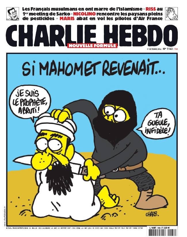 الكاريكاتير المسيء الذي نشرته مجلة Charlie Hebdo الفرنسية