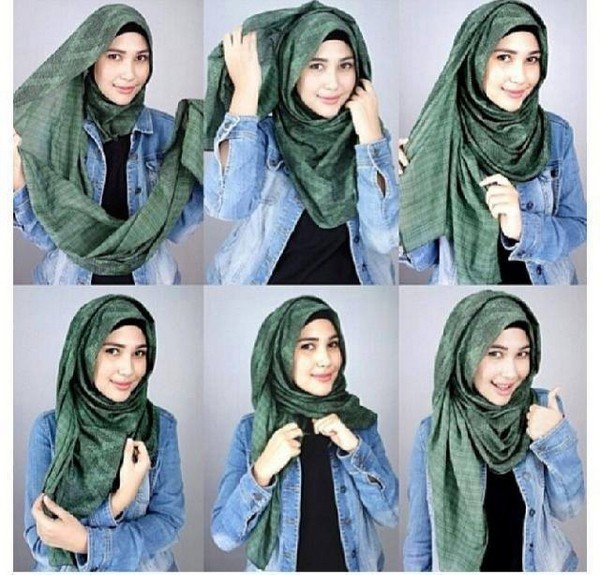 بالصور خطوات لف الحجاب بأكثر من شكل صوره رقم 29 #الحجاب