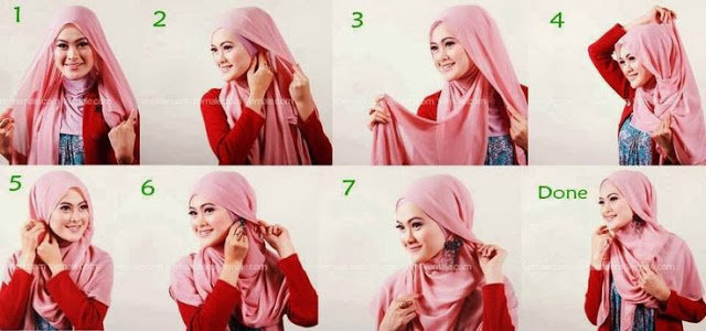 بالصور خطوات لف الحجاب بأكثر من شكل صوره رقم 16 #الحجاب