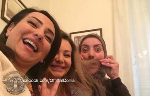 من كواليس التصوير ‫#‏دنيا_اسعد_سعيد‬ #امل_عرفه #شكران