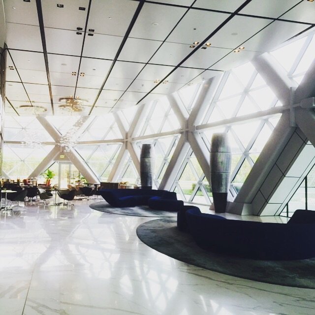 مدخل فندق Hyatt Capital Gate #أبوظبي
