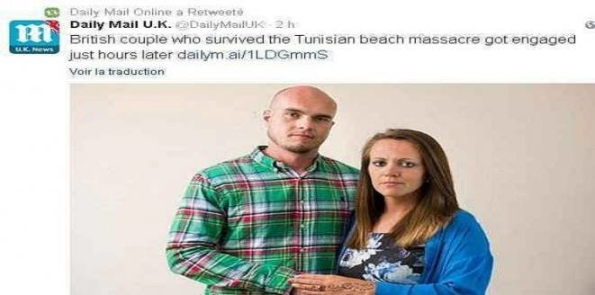 بريطانيان يقرران الزواج بعد نجاتهما من هجوم ‫#تونس