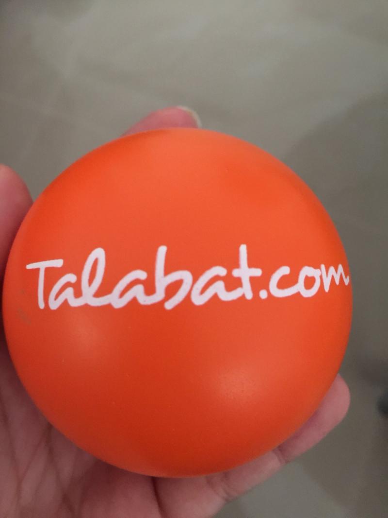 Stress ball from Talabat.com