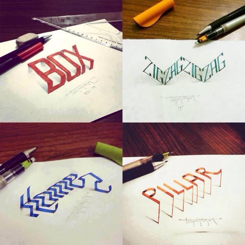 الخط ثلاثي الأبعاد - صورة ٣