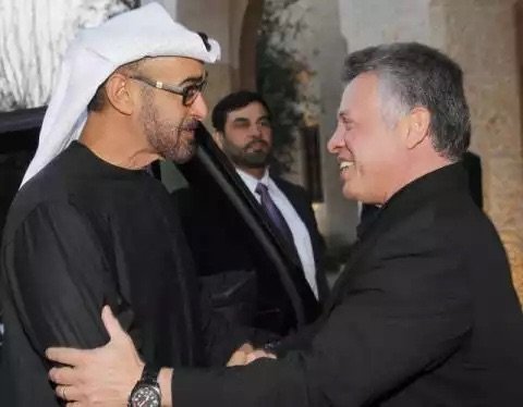 جلالة #الملك_عبدالله الثاني و سمو الشيخ #محمد_بن_زايد #الأردن #الامارات