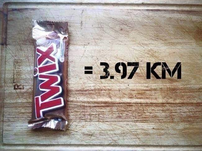 المسافة المفروض أن تمشيها بعد أكل هذه شوكولاتة twix