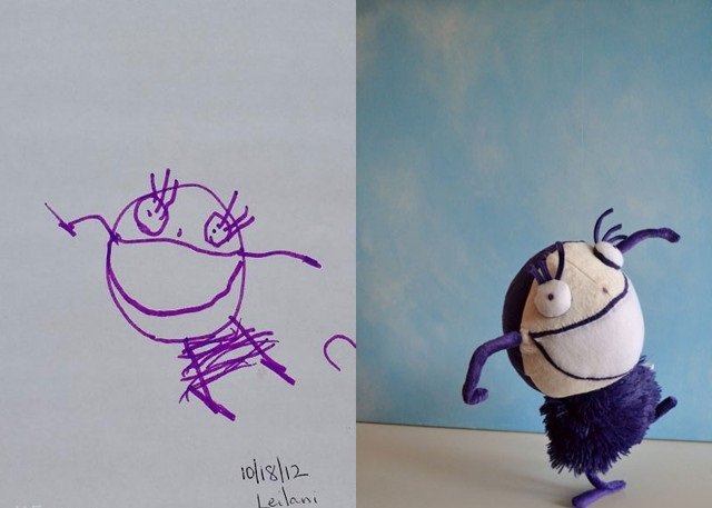 فنان يحول رسومات الصغار إلى ألعاب حقيقة #غرد_بصورة-صورة5