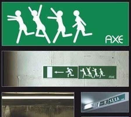إعلان لشركة #Axe لمزيل العرق