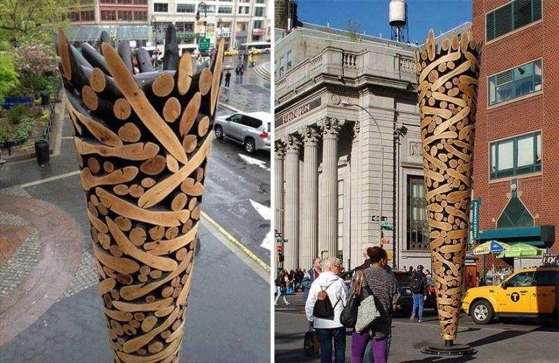 فنان يحول جذوع الاشجار الى منحوتات مذهلة #غرد_بصوره صوره رقم 3