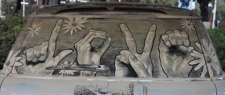 فن الرسم على غبار السيارات #غرد_بصوره صوره رقم 3