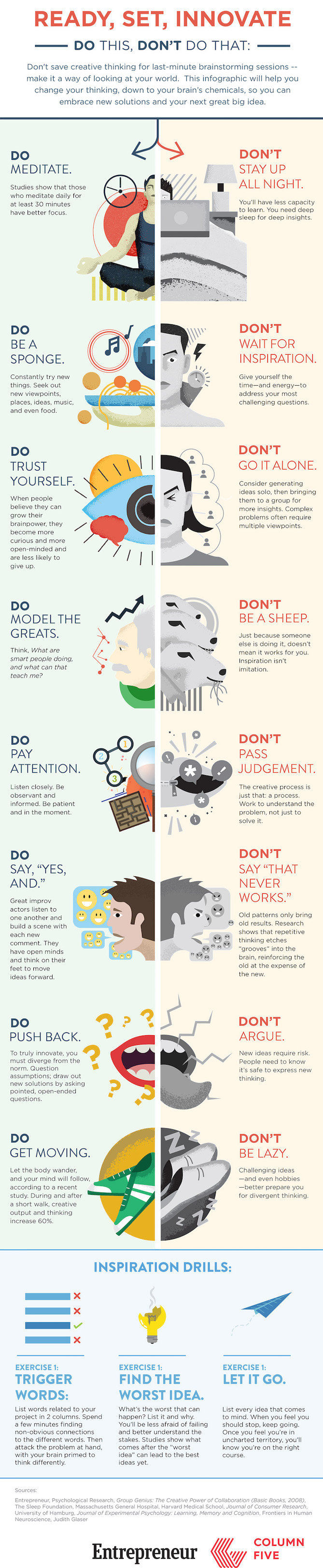 The Best Infographics of 2015 (So Far) - Killing your own creativity #Infographic
