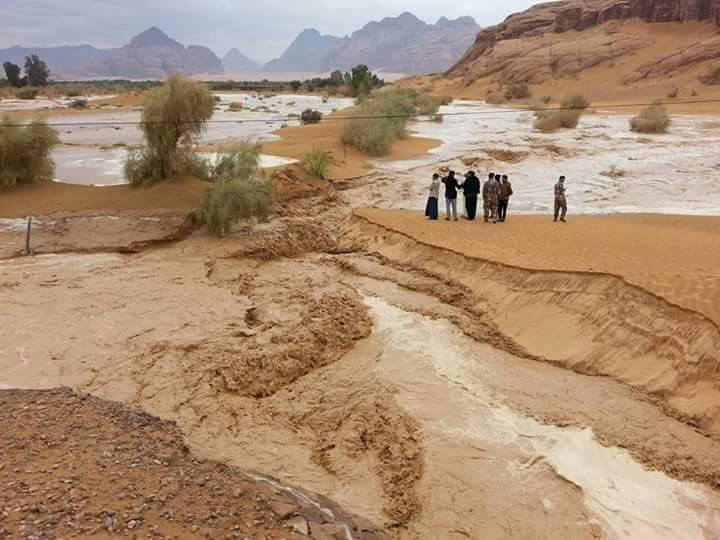 سيول منطقة الديسة في وادي رم #الاردن -4