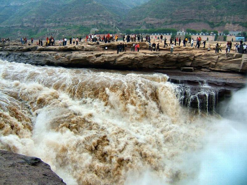  شلالات هوكو Hukou Waterfall #الصين -3