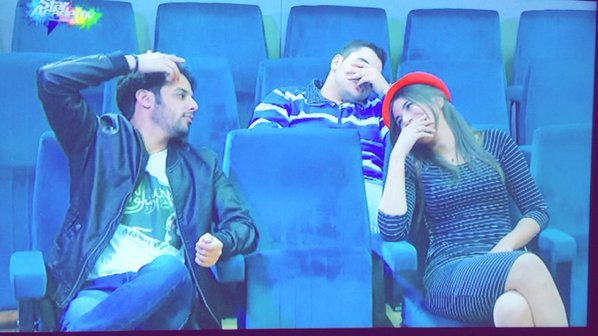 صوره هايدي وعلي ونسيم في غرفة المسرح #StaracArabia #ستار_اكاديمي #خلي_نجمك_يلمع -3