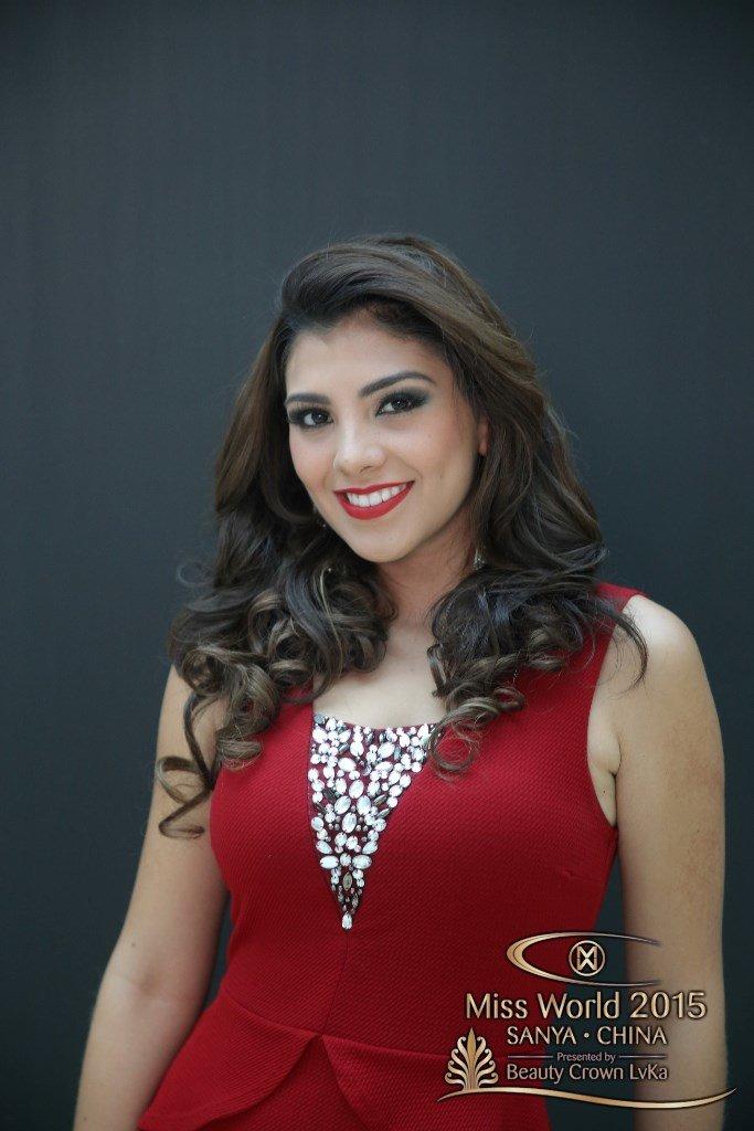 المرشحة في مسابقة #ملكة_جمال العالم 2015 من #جواتيمالا María José LARRAÑAGA RETOLAZA