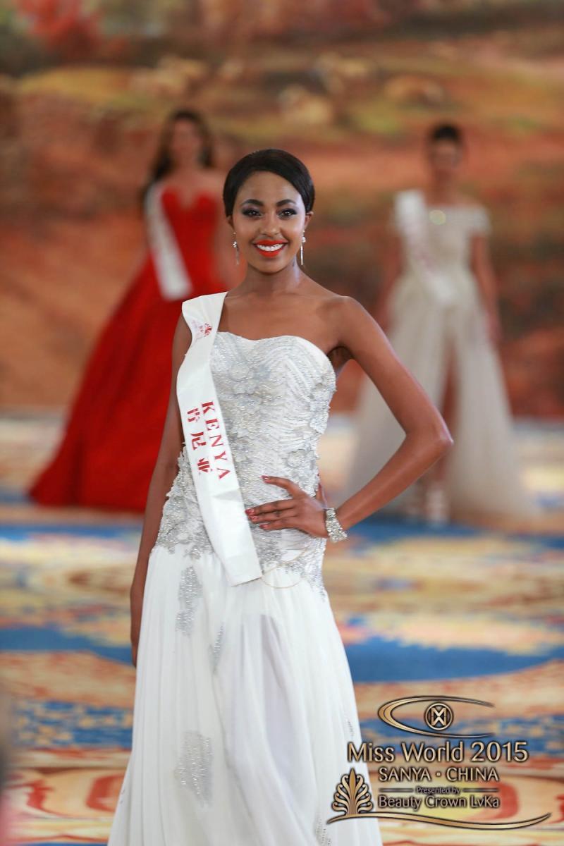 المرشحة في مسابقة #ملكة_جمال العالم 2015 من #كينيا Charity Njeri MWANGI