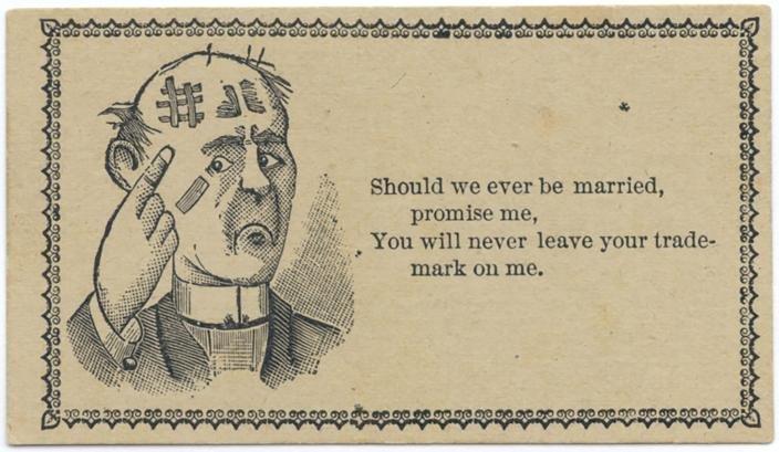 old-fashioned escort cards from the 19th century - 3