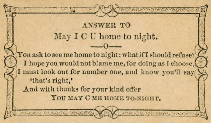 old-fashioned escort cards from the 19th century - 2