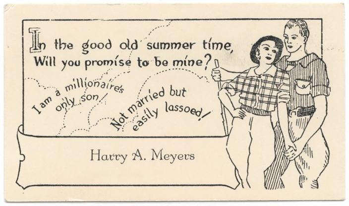 old-fashioned escort cards from the 19th century - 8