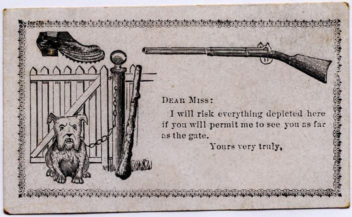 old-fashioned escort cards from the 19th century - 6
