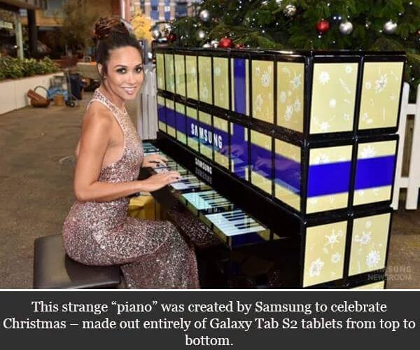 #سامسونج تقدم بيانو مصنوع بالكامل من اجهزة Samsung Galaxy Tab S2