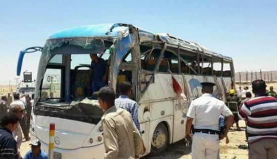 هجوم #المنيا الإرهابي على باص للأقباط يخلف عدد كبير من الضحايا #مصر - صورة 2