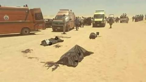 هجوم #المنيا الإرهابي على باص للأقباط يخلف عدد كبير من الضحايا #مصر - صورة 1