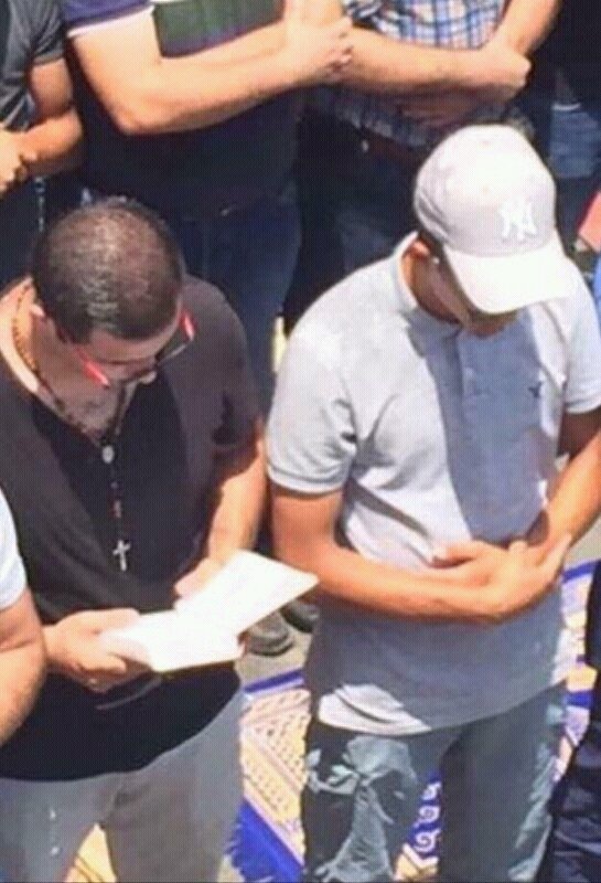 مشهد من اعتصام اهل #فلسطين #اغضب_للأقصى