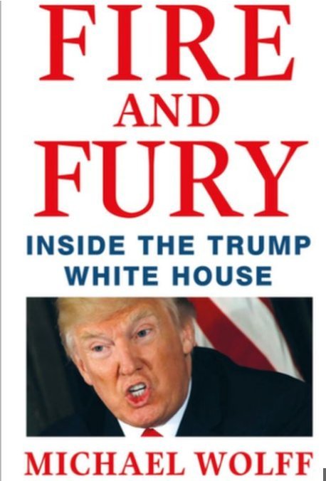 كتاب النار والغضب داخل البيت الأبيض ل #ترامب والذي أثار ردود أفعال غاضبة من الرئيس الأمريكي