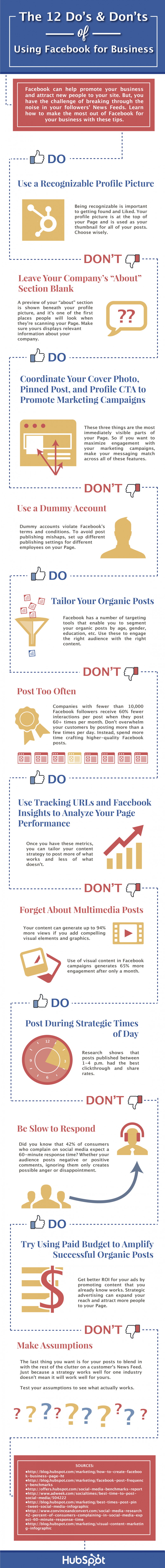 The Dos and Donts of How to Use #Facebook for #Business #Infographic