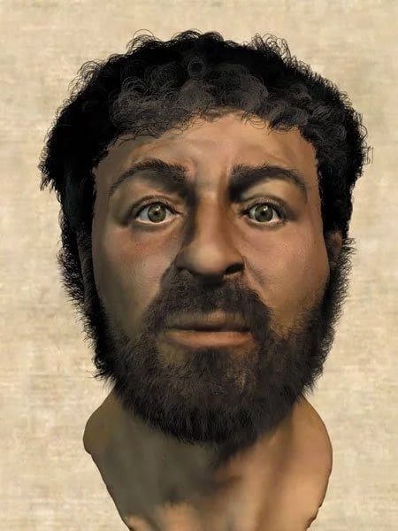 الصورة الحقيقية للسيد #المسيح عليه السلام كما بناها علماء إسرائيلين 