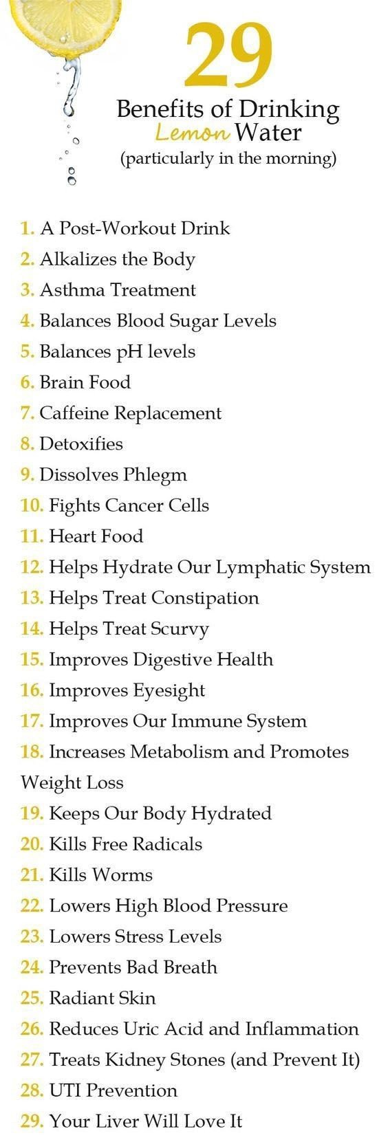 Benifits of drinking lemon water in the morning