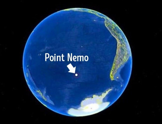 25 شيء ربما تشاهدها لأول مرة - بقعة نيمو Point Nemo